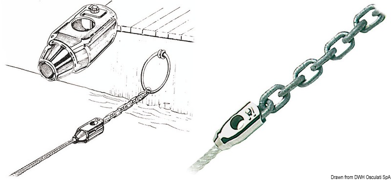 Chain/line adapter 12/8 mm