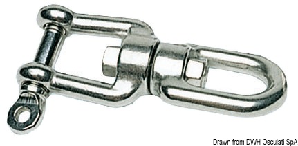 Eyelet/shackle swivel AISI 316 6 mm