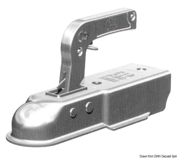 Square tow hook 60 mm max 1300 kg