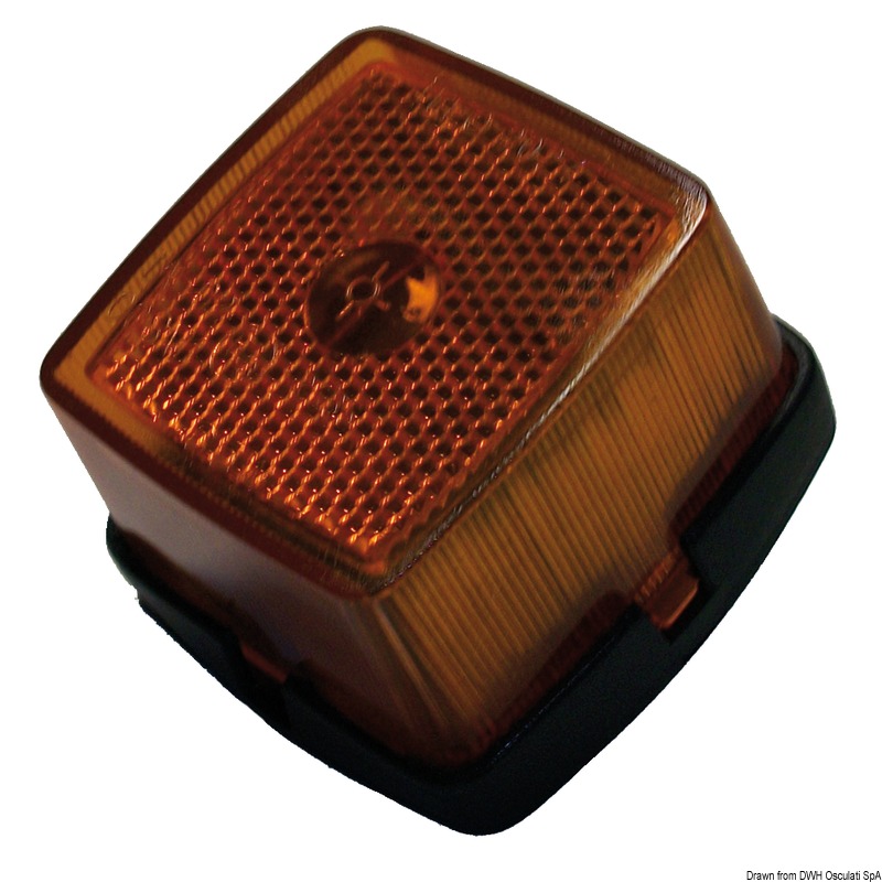 Side light orange retroreflector