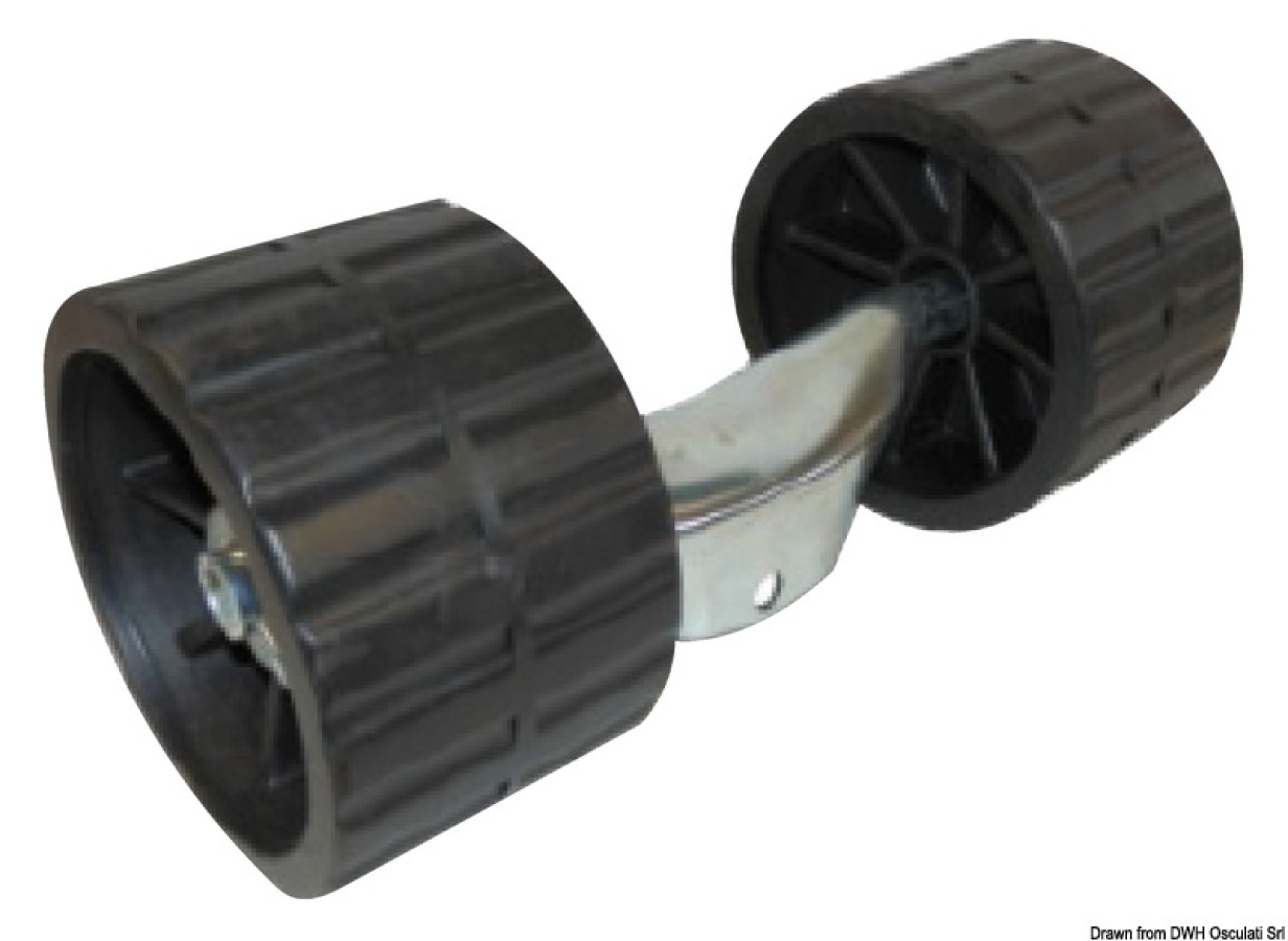Boat trailer side roller 120x75mm