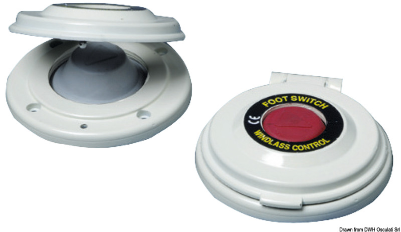 Foot-switch for windlass, black/white