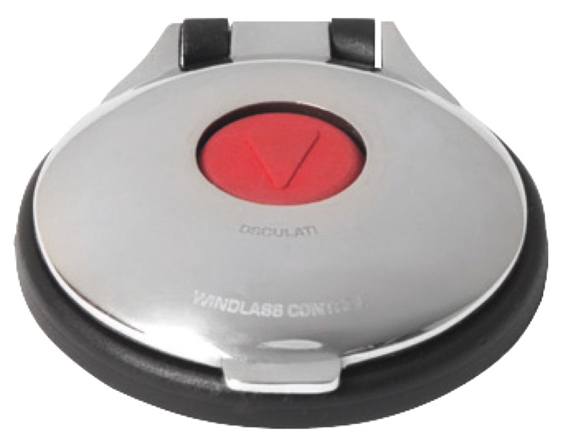 Foot switch for winch - AISI316 - red