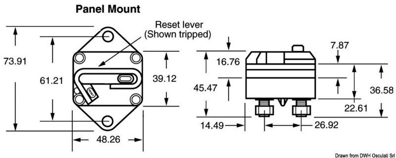 Built-in thermal switch 200 A