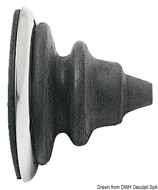 SS ring nut with grey Dutral bellow