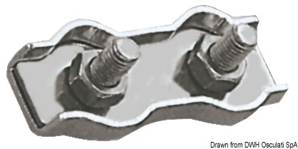 SS double clamp 8 mm