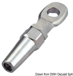 SS eyelet terminal Ø 6 mm
