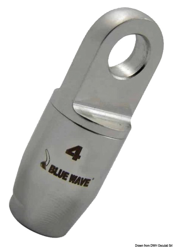 Eye terminal for textile rig Ø 6 mm