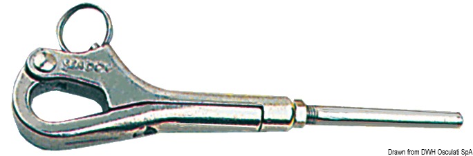 SS Pelican hook shackle  4 x 8 mm