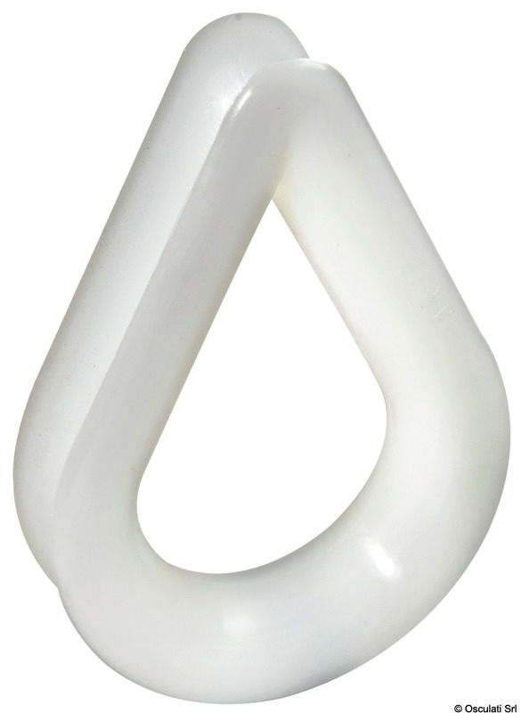 White nylon thimble Ø 24 mm