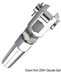 SS fork terminal Ø 10 mm