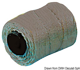 Spare line for harpoon, black 1.5 mm