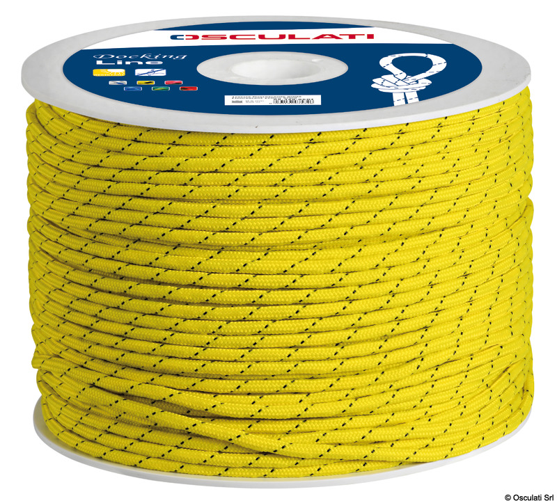 Polypropylene braid, bright colours, yellow 3 mm