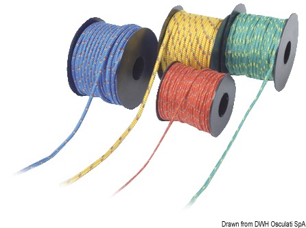 Reel of polypropylene braid, red 4 mm x 12 m
