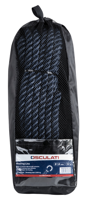 Mooring line blue 14 mm x 12 m