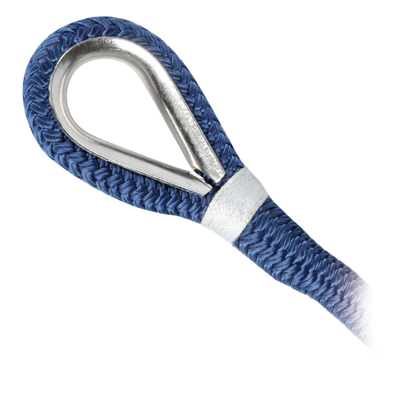 Spliced mooring line blue 16 mm x 11 m
