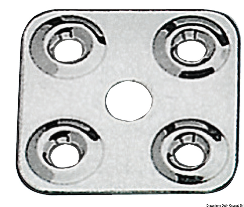 Plate for belt fixing 40 x 40 mm