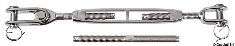 Turnbuckle press-fitting terminal 1/2" cable 7 mm