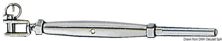 S.S turnbuckle fixed jaw 12 mm