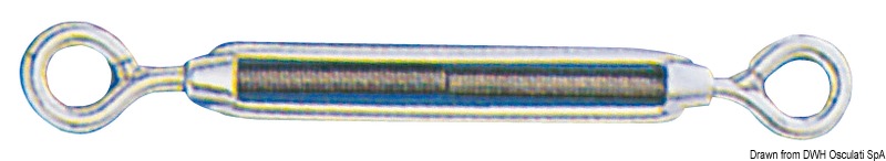 Turnbuckle 2 eyes AISI 316 10 mm