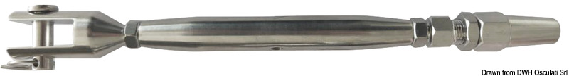 Turnbuckle w. biconical terminal 4 mm