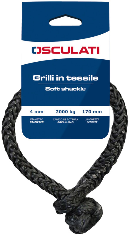 Soft shackle high strenght grey 6 mm