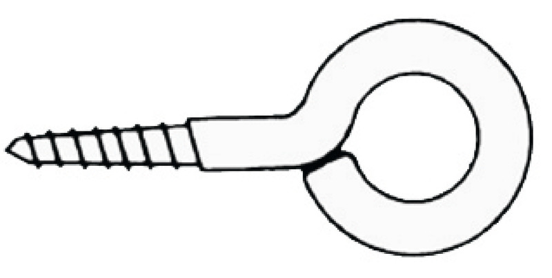 SS eye screws 17 x 35 mm Blister packaging 10 pcs.