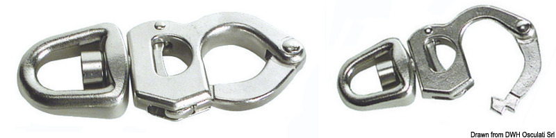 Snap-shackle w/trigger opening AISI 316 85 mm