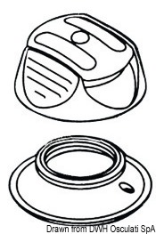 Perfix snap fastener, blue