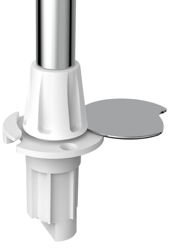 Advace pull-out pole SS w/base 100 cm
