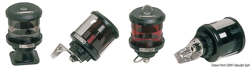 DHR navigation light w/wall bracket bicolour 25 W