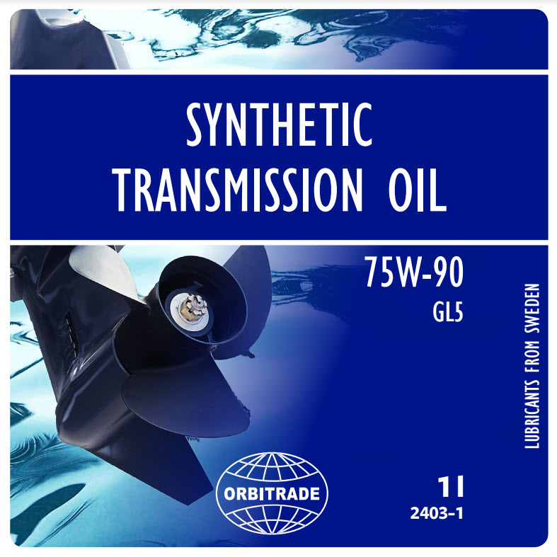 Orbitrade Gearcase oil synthetic 75w90.1L