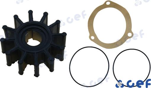Ротор водяного насоса OEM: Yanmar: 128620-42200; OMC: 229826; Westerbeke: 302875; Sherhood: 9000K