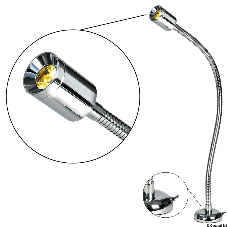 Articulating LED light 10 W 12/24 V