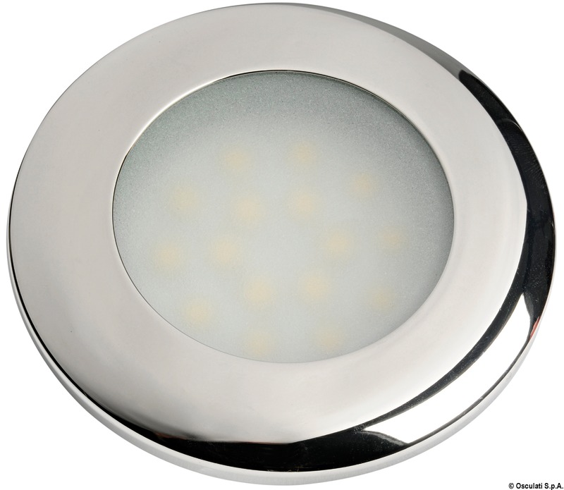 Capella LED spotlight mirror polished white