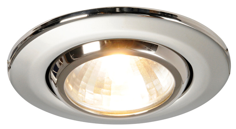Merope halogen spotlight AISI316 mirror-polished