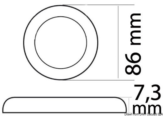 Procion AISI316 ceiling light with switch