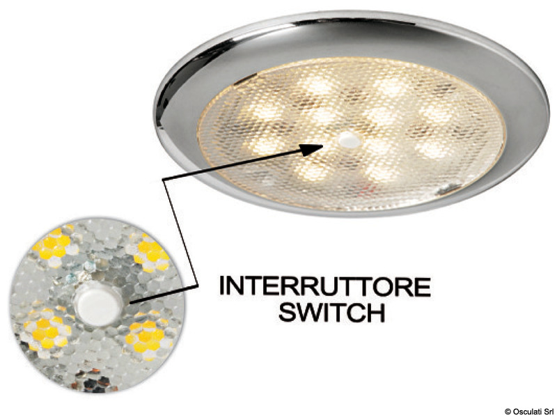 Procion LED golden ceiling light recessless switch