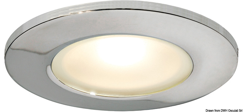 Montserrat II LED recess ceiling light mirror-polished white