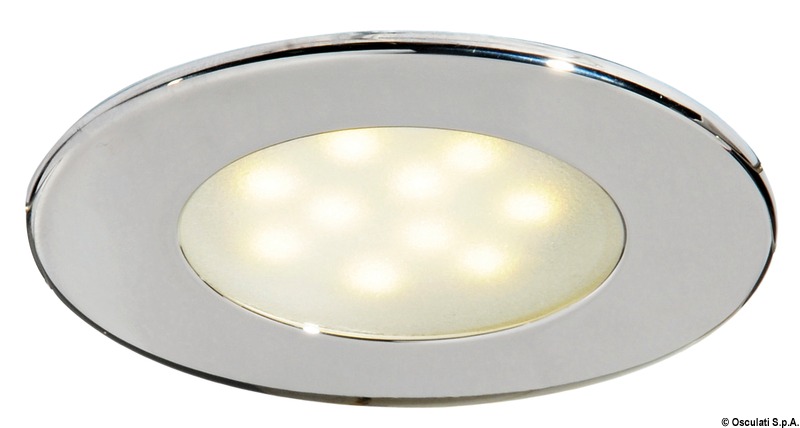 Atria LED spotlight polished SS