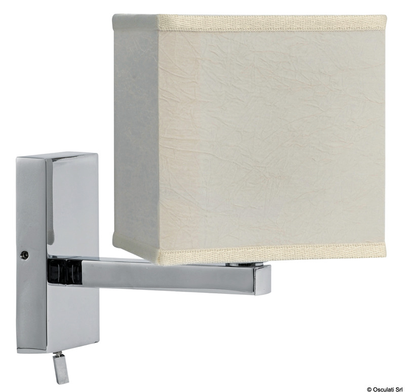 Articulated spotlight chromed brass
