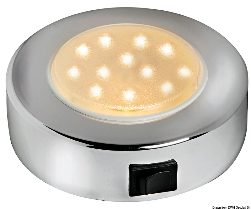 Batisystem Sun spotlight chromed ABS 10 LEDs