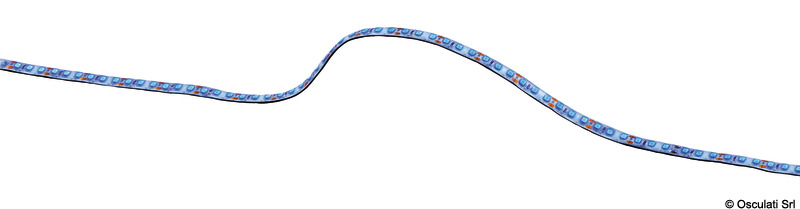 Flexible LED light strip 1 m 12V blue