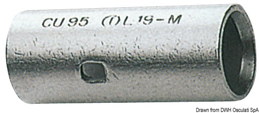 Copper end-to-end joint 40.5 mm 50 mm²