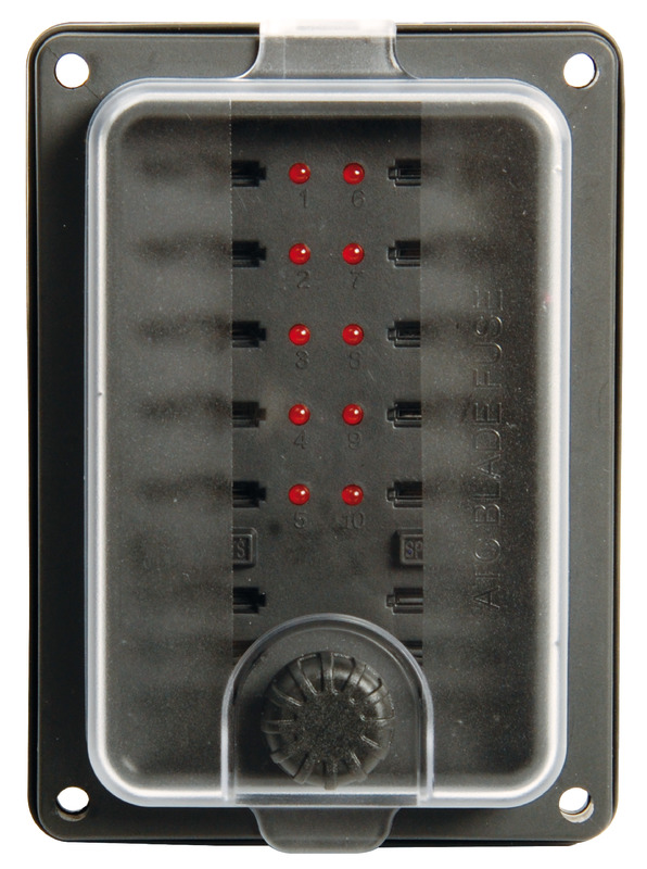 Waterproof blade fuse holder box 10 seats