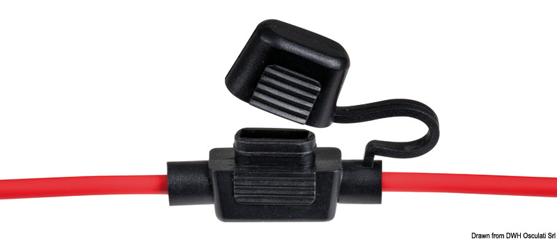 Watertight fuse holder for small fuses
