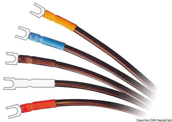 Black heat-shrink sheath 25.4 mm