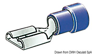 Faston pre-insulated female connector 1-2.5 mm²