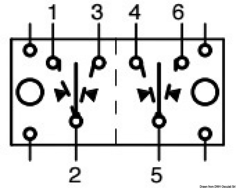 (ON)-OFF-(ON) switch 12 V