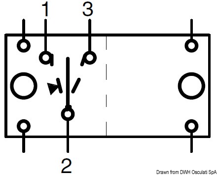 ON-OFF switch N. 2 white bulbs 12 V